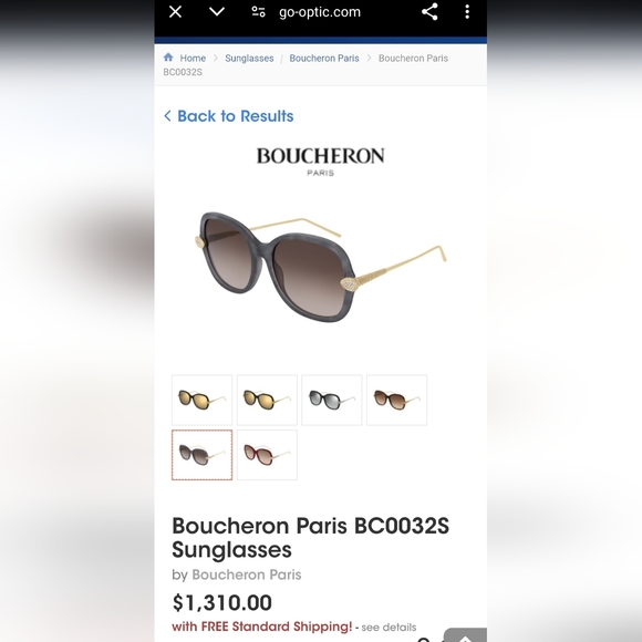 🏆Boucheron BC0032S 002, Size 55-18-140 Exclusive‼️ - Picture 4 of 16